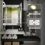 LED Bathroom Mirror Cabinet with Lights, 24x28 Inch