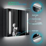 Tokvon® Alameda LED Illuminated Bathroom Mirror Cabinet