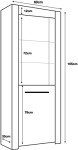 MilanoG LED TV Stand & Cabinets in Grey