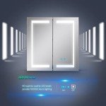 Tokvon® LED Bathroom Mirror Cabinet with Anti-Fog