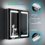 Tokvon® LED Bathroom Mirror Cabinet with Anti-Fog