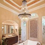 Rustic Crystal Chandelier for High Ceilings