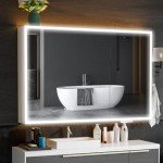 LED Bathroom Mirror Cabinet with Double Doors