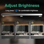 LED Bathroom Mirror Cabinet with Double Doors