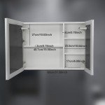 LED Bathroom Mirror Cabinet with Double Doors