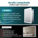 Sleek Bathroom Wall Cabinet with Bluetooth Speaker