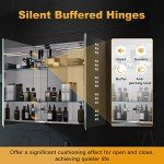 Elegant Illuminated Bathroom Mirror Cabinet with Bluetooth