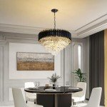 Gold Crystal 5-Tier Modern Chandelier Light Fixture