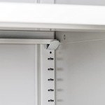 Light Grey Steel Filing Cabinet with Lockable Drawers