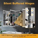LED Bathroom Mirror Cabinet with Bluetooth Speaker