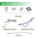 48-Pack T8 V-Shaped LED Tube Lights