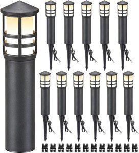 12-Pack Outdoor Low Voltage Pathway Lights