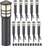 12-Pack Outdoor Low Voltage Pathway Lights