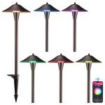 LEONLITE Smart LED Landscape Pathway Lights, 6 Pack