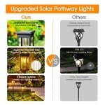 KOOPER 12-Pack Solar Pathway Lights - Bright Outdoor Illumination