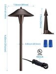 LEONLITE Smart LED Landscape Pathway Lights, 6 Pack