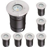 Manningham IP67 Round Outdoor Uplighter Lights (10x)