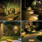 LANSOW 8-Pack Solar Landscape Spotlights - 57 LED