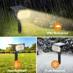 LANSOW 8-Pack Solar Landscape Spotlights - 57 LED