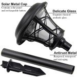12 Pack Solar Powered Pathway Lights - Super Bright
