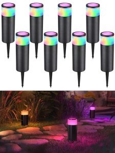 LEONLITE 8-Pack Low Voltage LED Path Lights