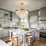 23" Gold Crystal Chandelier with 9 Lights