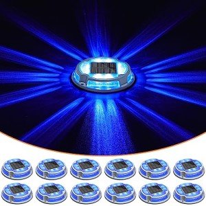 12 Pack Solar Driveway and Deck Lights