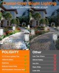 6 Pack Solar Pathway Lights with RGB Modes