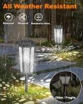 6 Pack Solar Pathway Lights with RGB Modes