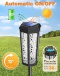 6 Pack Solar Pathway Lights with RGB Modes