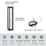 Modern 32-Inch Outdoor Pathway Bollard Light