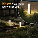 Modern 32-Inch Outdoor Pathway Bollard Light