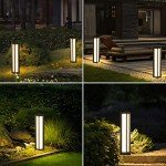 Modern 32-Inch Outdoor Pathway Bollard Light