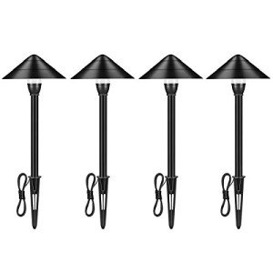 Low Voltage Outdoor Landscape Pathway Lights (4-Pack)