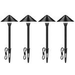 Low Voltage Outdoor Landscape Pathway Lights (4-Pack)