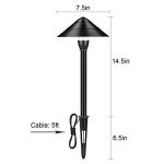 Low Voltage Outdoor Landscape Pathway Lights (4-Pack)
