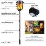 TomCare Solar Torch Lights with Flickering Flame – 4 Pack