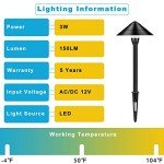 Low Voltage Outdoor Landscape Pathway Lights (4-Pack)