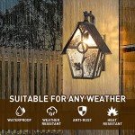 Designer Outdoor Wall Lantern with Water Glass