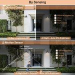 YLHogar Set of 2 Motion Sensor Wall Lights