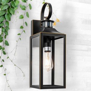 AONELAS 20" Motion Sensor Outdoor Wall Light