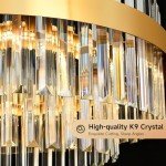 Modern Crystal Chandelier with LED Color Change