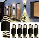 15-Inch LED Waterproof Wall Lights - 6 Pack
