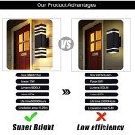 15-Inch LED Waterproof Wall Lights - 6 Pack