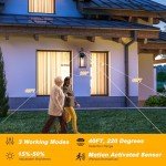 AONELAS 20" Motion Sensor Outdoor Wall Light