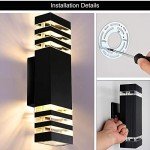 15-Inch LED Waterproof Wall Lights - 6 Pack