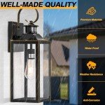 AONELAS 20" Motion Sensor Outdoor Wall Light
