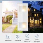 HUNEASON Dusk to Dawn Outdoor Wall Lights - 2 Pack