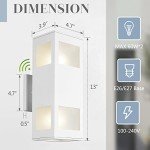 HUNEASON Dusk to Dawn Outdoor Wall Lights - 2 Pack