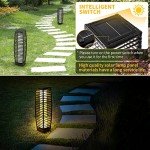 Solar Outdoor Floor Lamps - 2 Piece Set